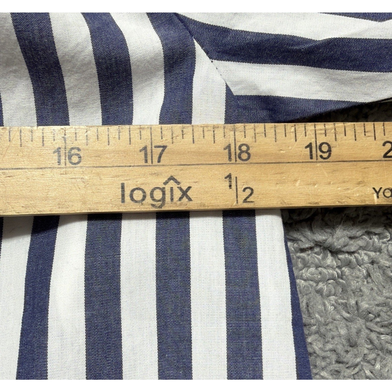 Anthropologie Womens Darcey Popover Swing Top Cotton Blue Stripe Size XXS NWT