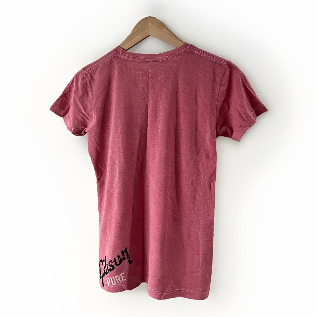 Gibson Pure Guitar Pink T-Shirt Junior Size Medium NWOT