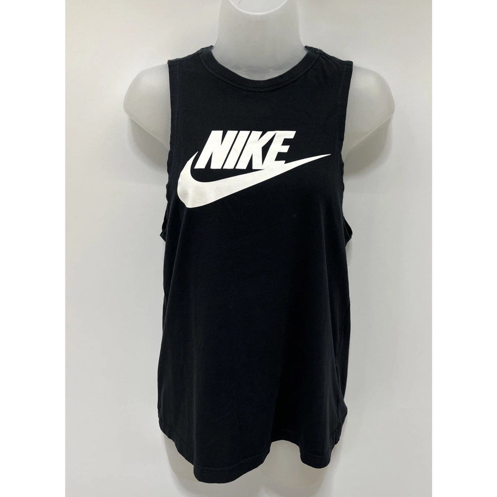 Nike Sleeveless Shirt Black Tank Top Womens Small 856733-010