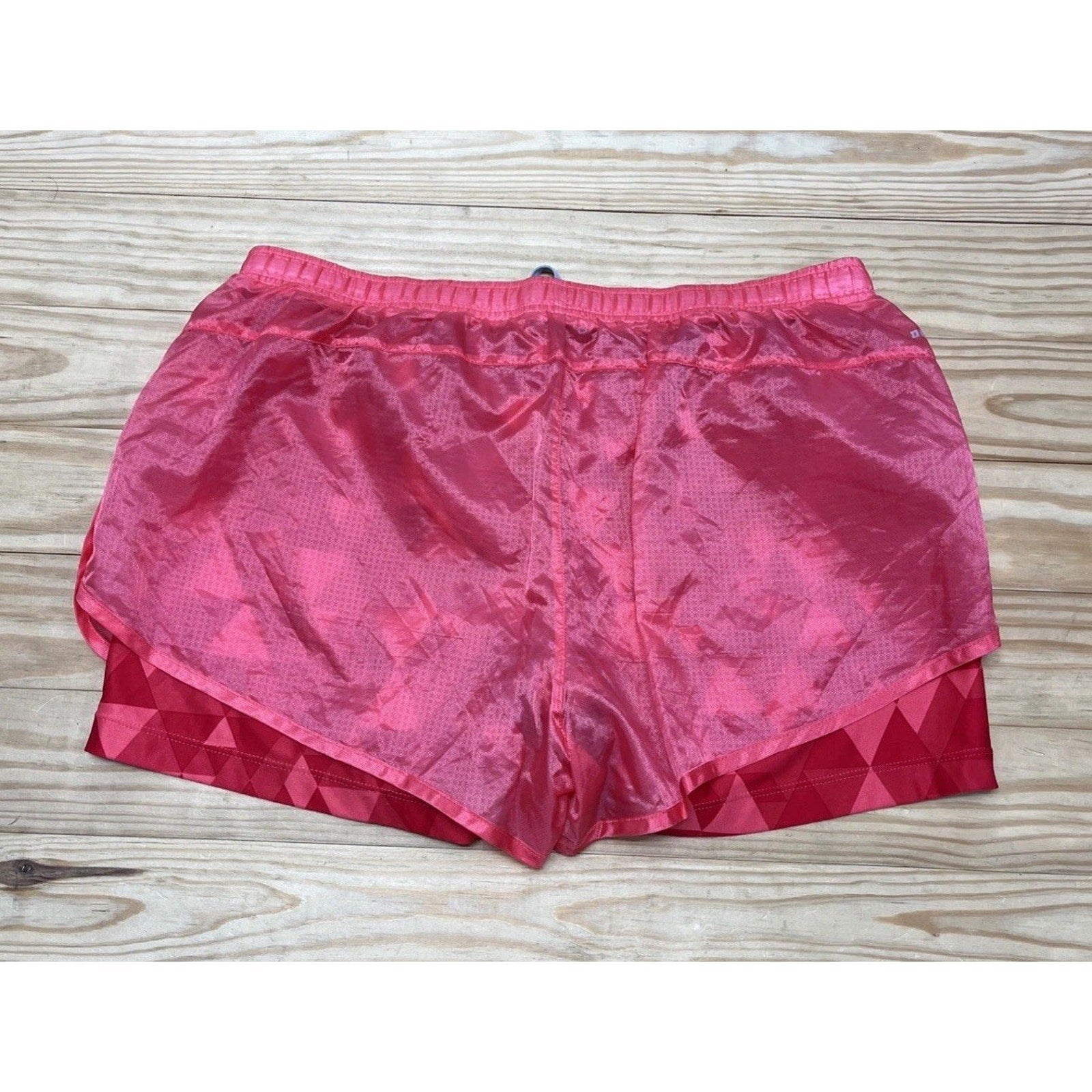 Nike DRI FIT Printed Pink Running Shorts Women’s size L