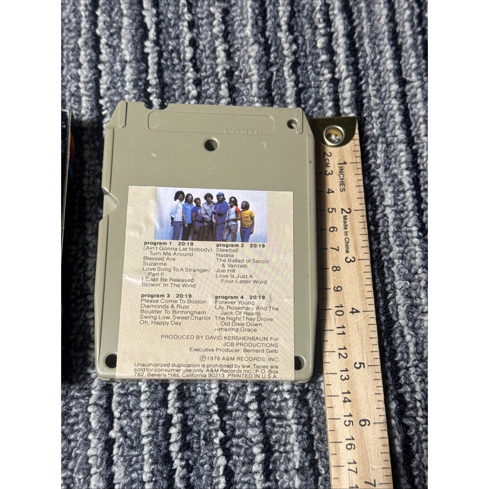Joan Baez From Every Stage 1976 A&M 8 Track Tape w/ Original Sleeve Vintage