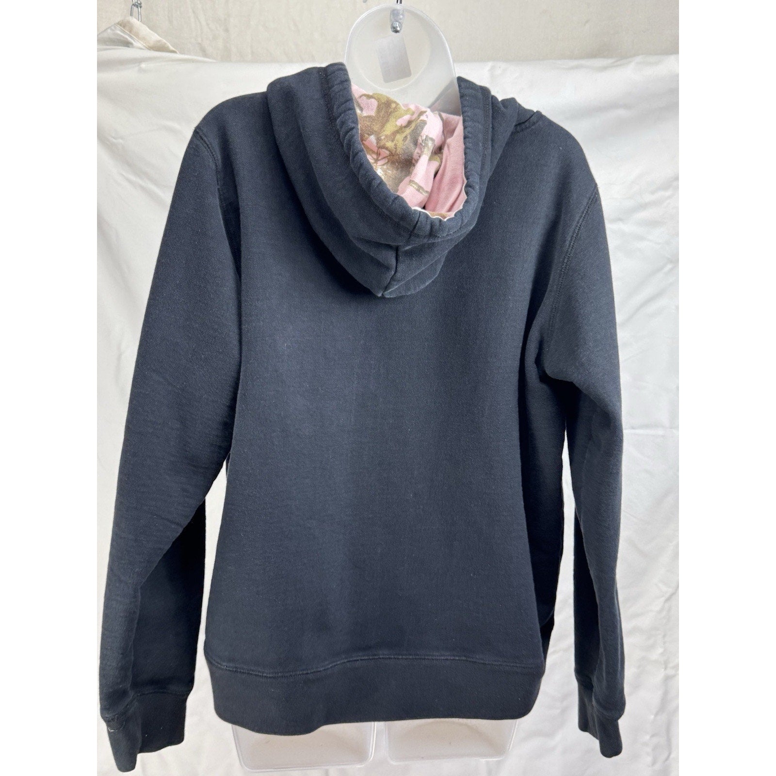 Browning Ladies Black Hoodie - Realtree Pink Camo Buckmark Sweatshirt Camouflage
