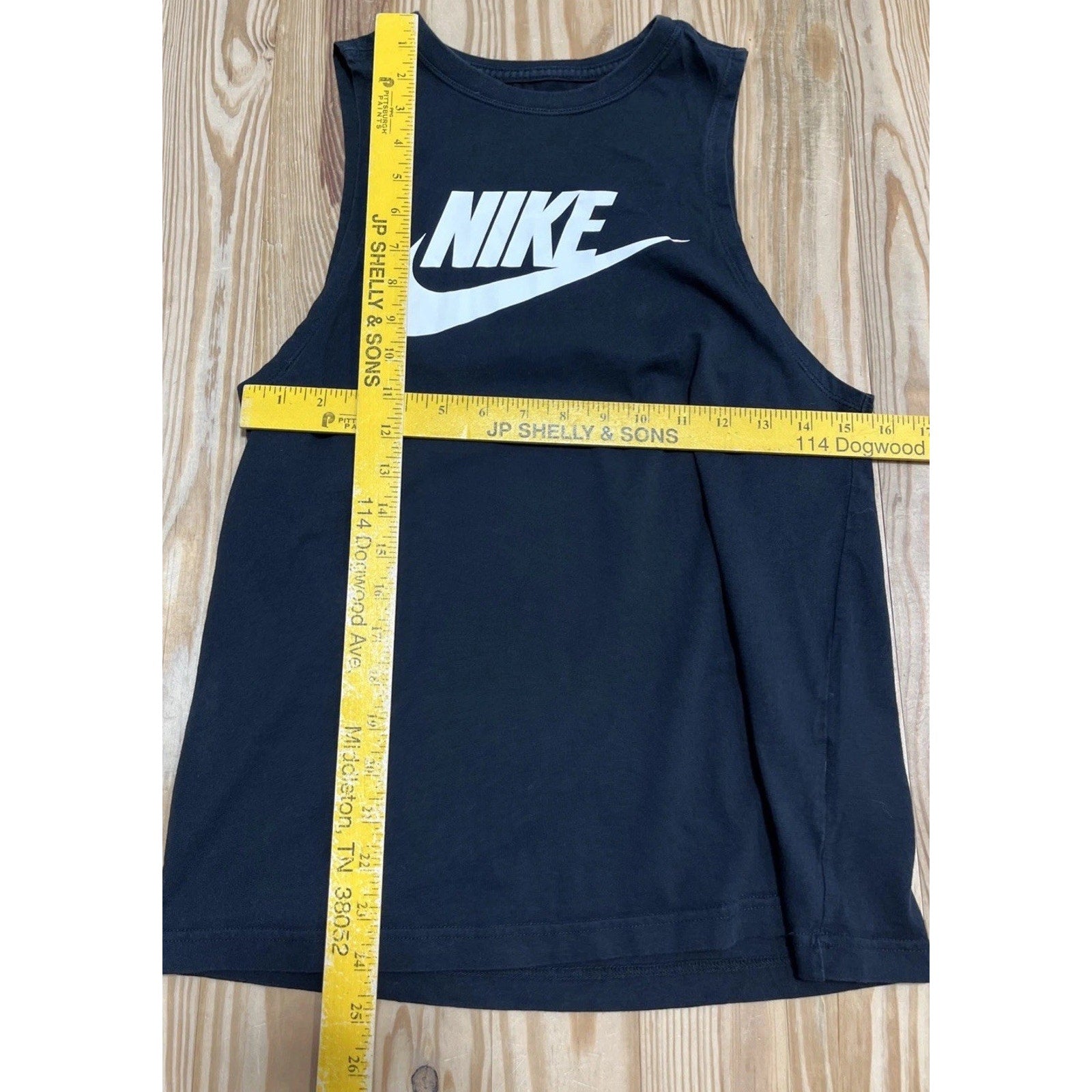 Nike Sleeveless Shirt Black Tank Top Womens Small 856733-010