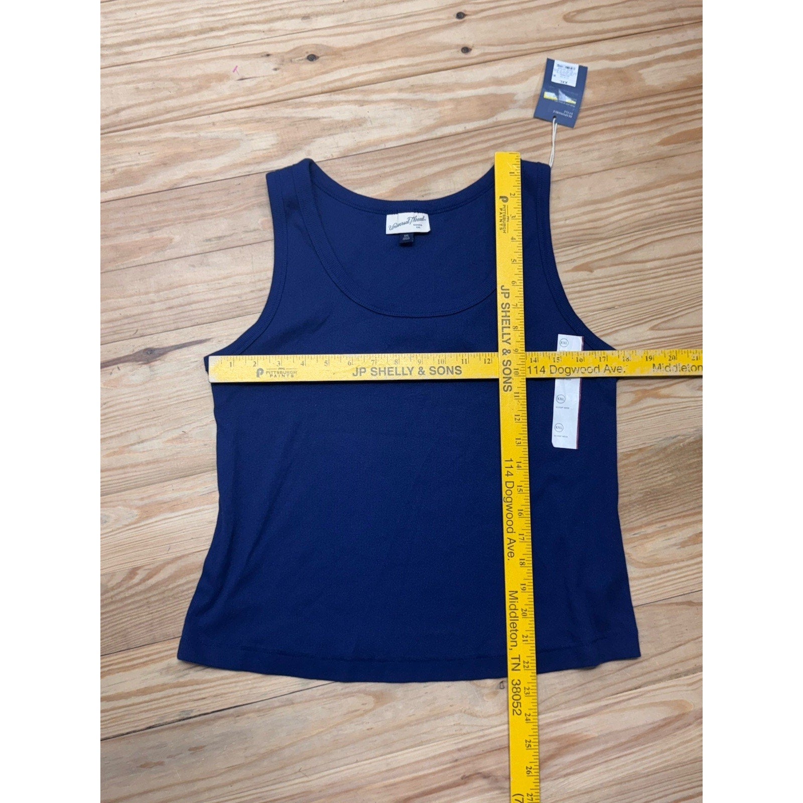 Universal Thread Ribbed Tank Top Women’s Size XXL Stretch Navy Blue