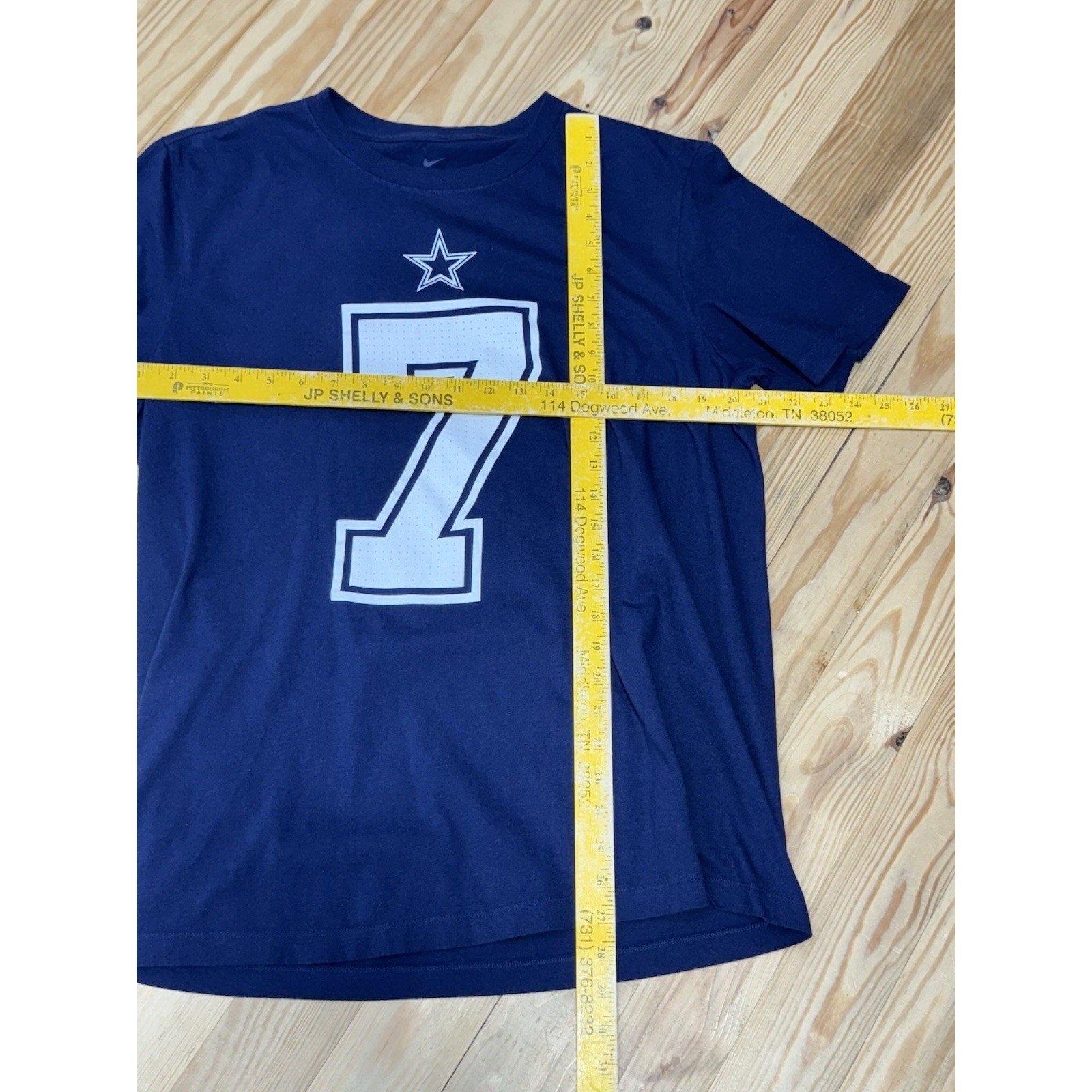 TREVON DIGGS #7 Dallas Cowboys Star Nike Logo Blue Men’s Size Large