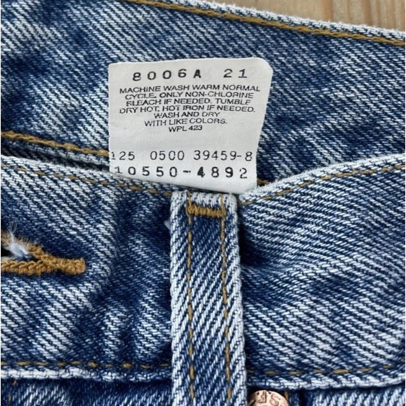 Vintage Levis Jeans 3 Jr Relaxed Fit Tapered Leg 550 Blue Medium Wash 90s 25x28