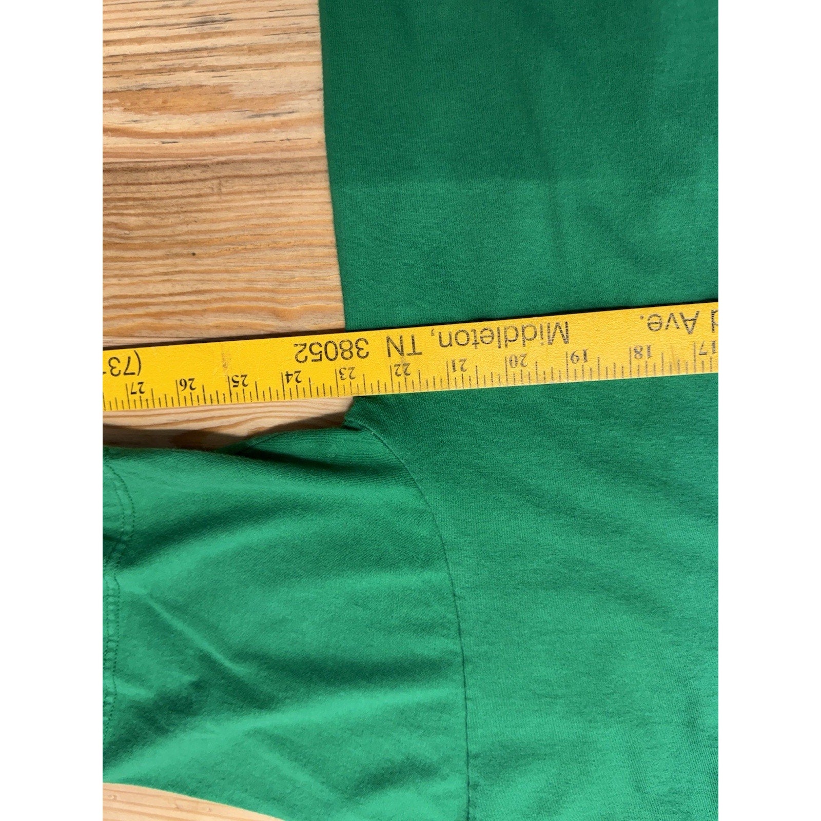 Adidas Kelly Green Orange Adidas Logo 3 Stripes Crew Neck Shirt Sleeve XL