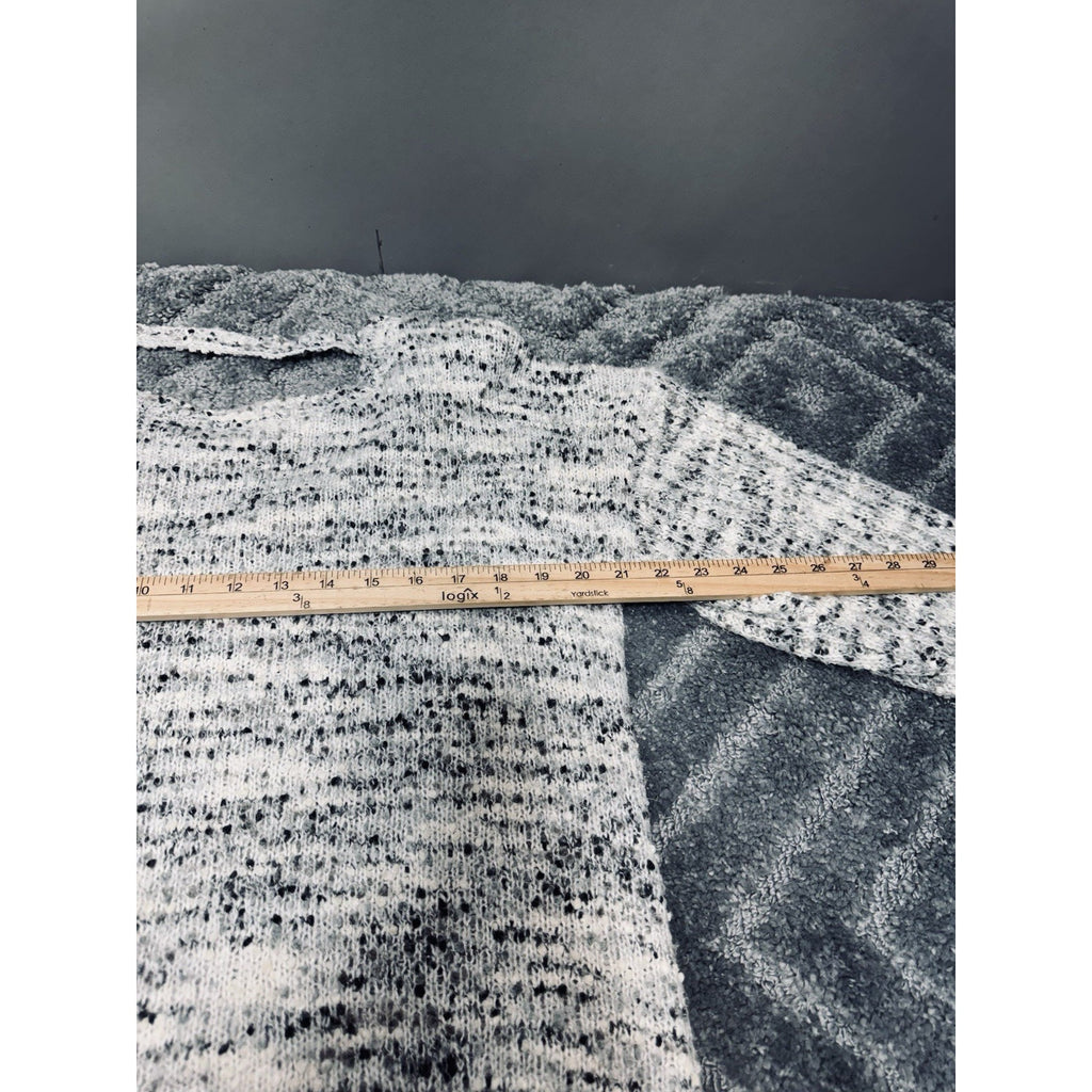 Xhilaration Gray Speckled Criss Cross Back High Low Sweater Oversized Women’s XL