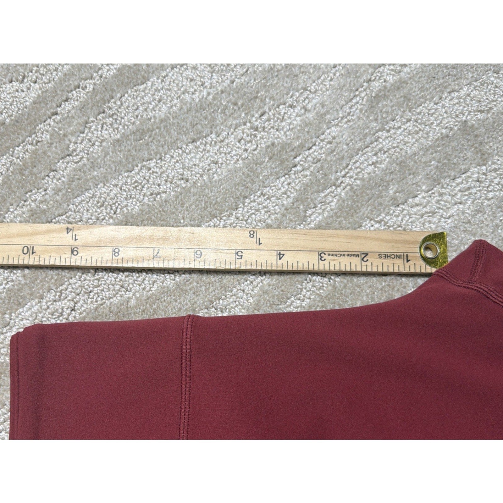 ZYIA Active Maroon Unity High Rise Leggings Size 7/8 Size 6-8 NWT