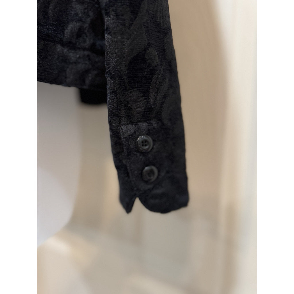 Croft & Barrow Brushed Corduroy Blazer Jacket Women's Large Black