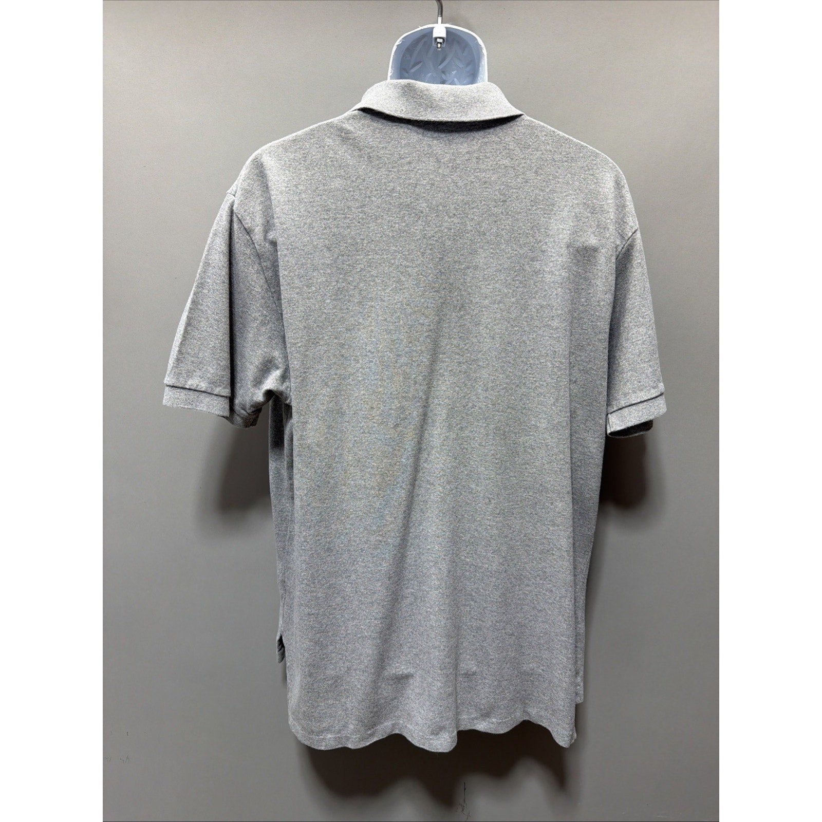 Polo Ralph Lauren Shirt Men XL Gray Short Sleeve Big Preppy Rugby Long Golf