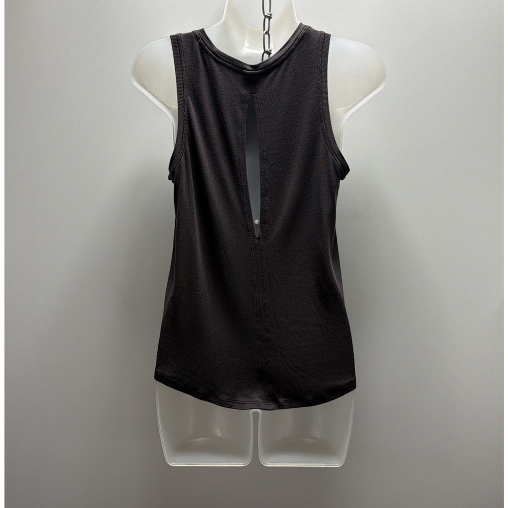 Athleta Tank Top Womens XS Gray Ribbed Soft Sleeveless Active Athletic