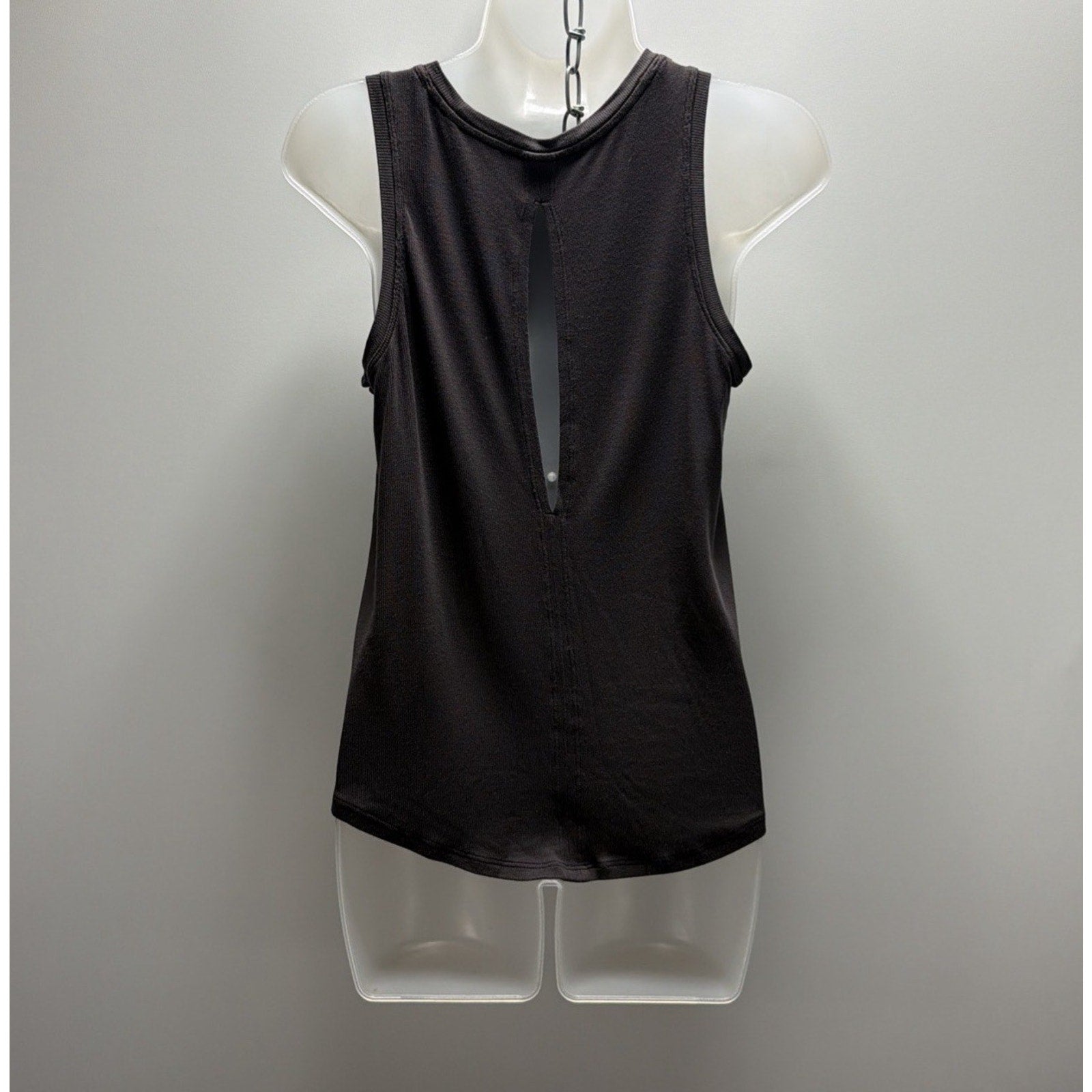 Athleta Tank Top Womens XS Gray Ribbed Soft Sleeveless Active Athletic