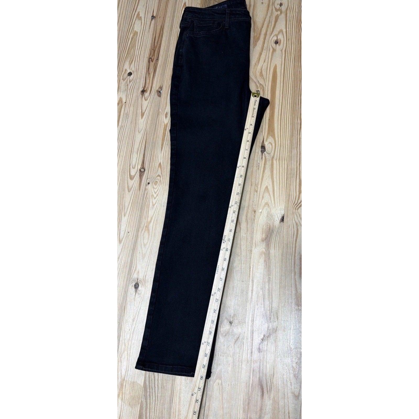 NYDJ Black Denim Sheri Slim Lift Tuck Sure Stretch Jeans Women’s Size 14