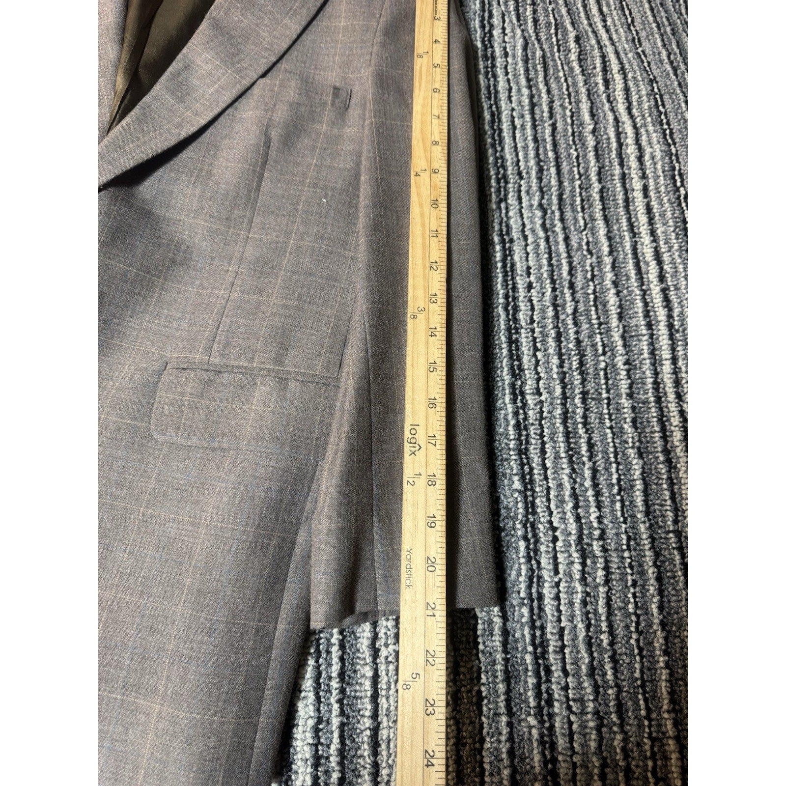 Vintage Christian Dior Jeune Homme Boys 3 Piece Suit Plaid Jacket Vest Pants