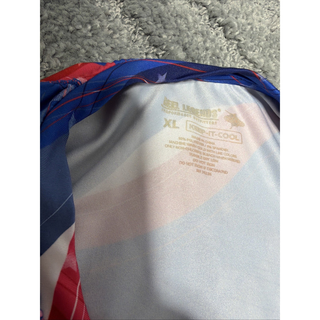 Reel Legends Shirt Women's XL Keep-IT Cool Patriotic Long Sleeve Outdoor