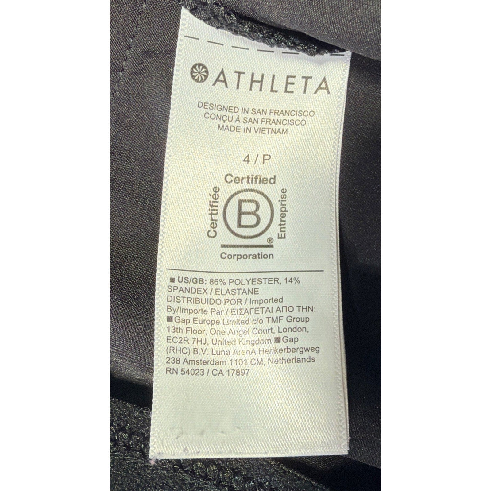 ATHLETA Endless High Rise Cargo Pant 4 Petite Black #467187