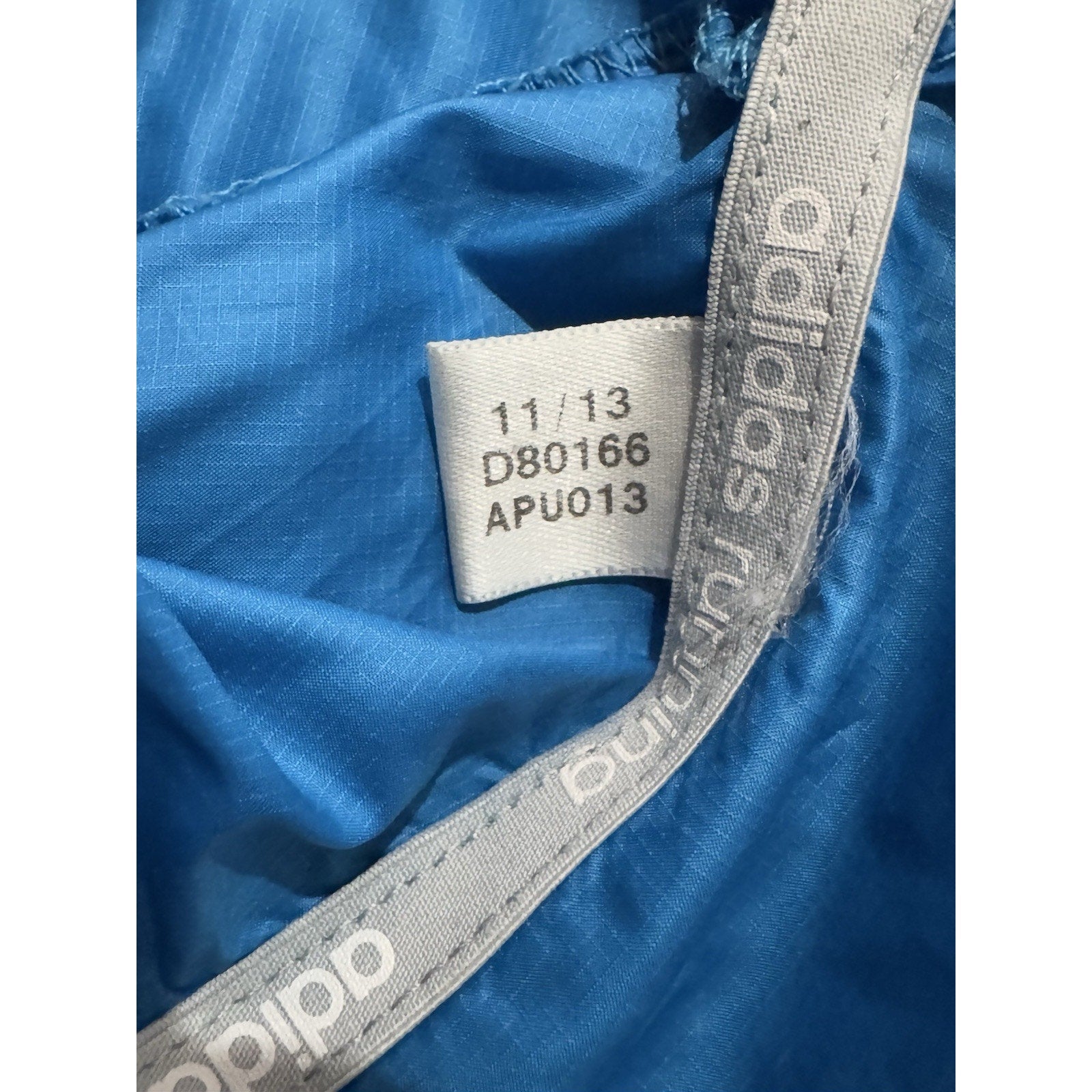Adidas Running Anthem Jacket Women's S Lightweight Packable Blue Logo