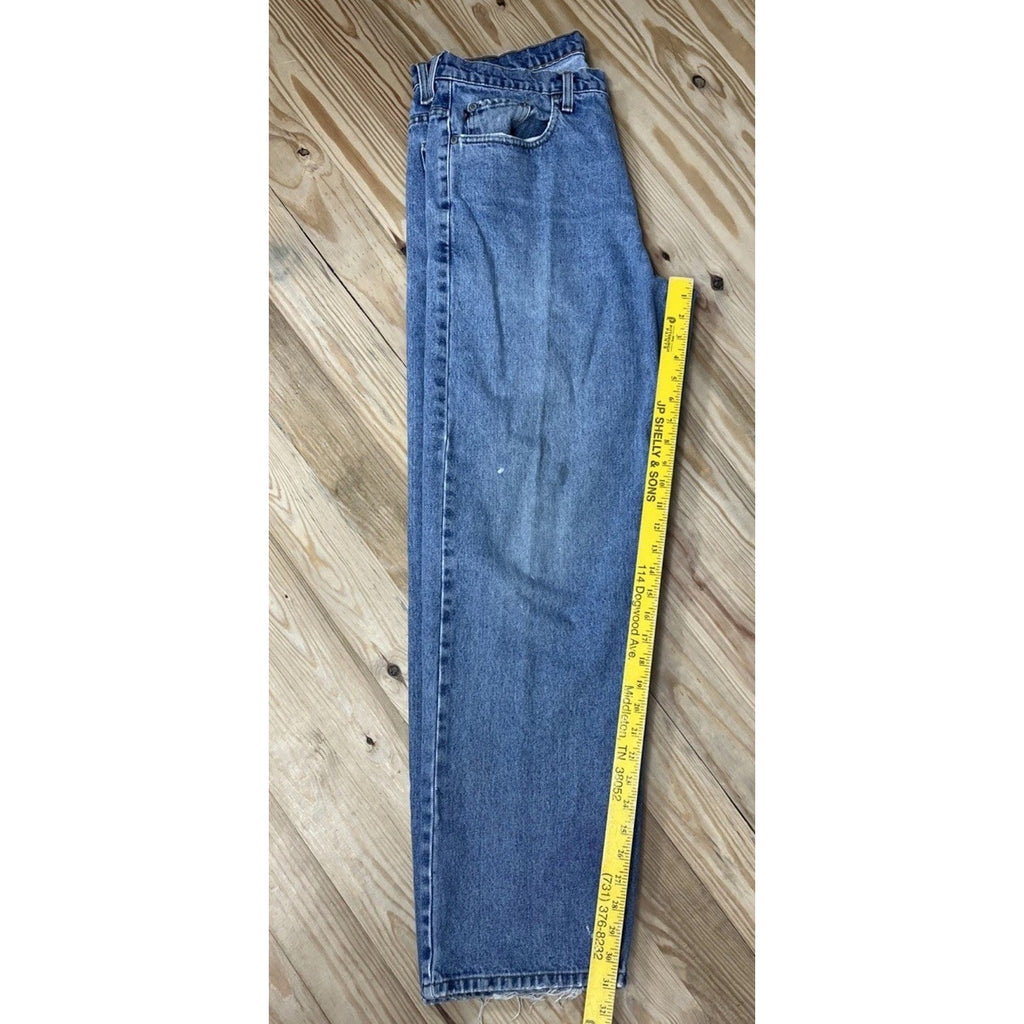 Vtg 90s Polo Jeans Company Ralph Lauren Baggy Fit Denim Jeans Wide Leg Y2K 34
