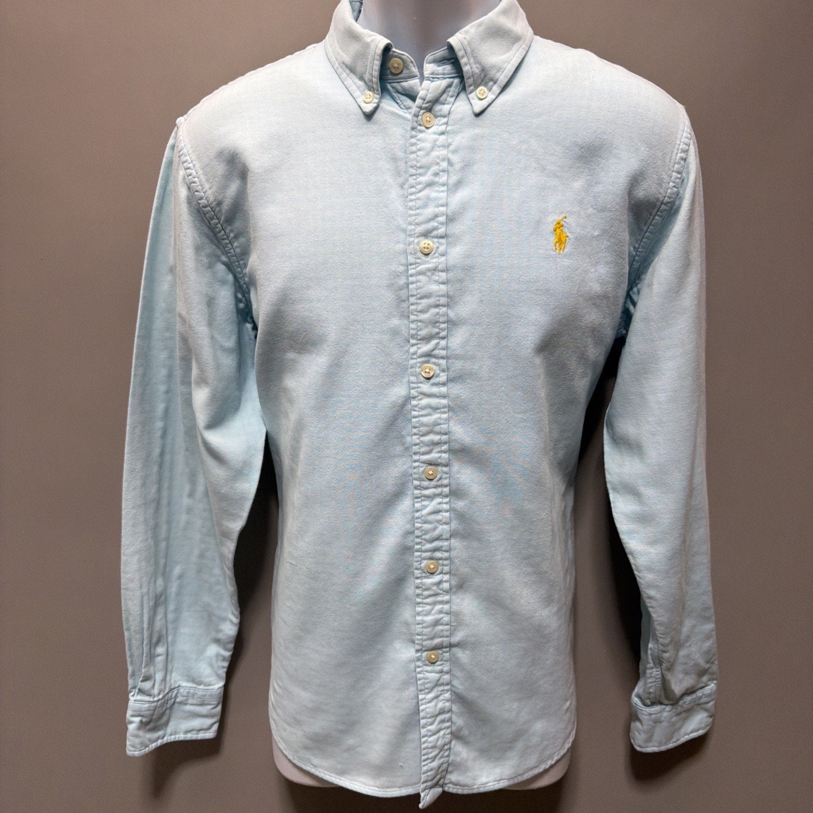 POLO RALPH LAUREN Youth Long Sleeve Flannel Lined Oxford Button Down Shirt XL