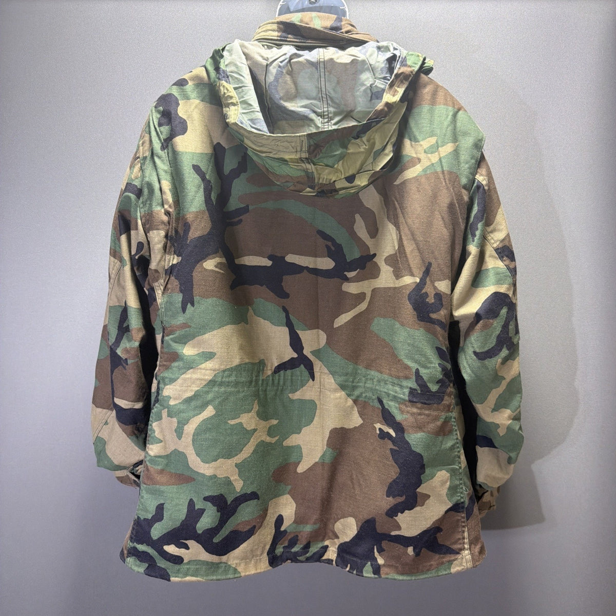 VTG USA Army M65 Field Jacket Mens M Woodland Camo Military Coat Outdoor Utility