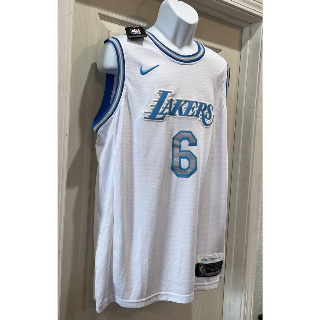 NWT Lebron James LA Lakers Nike City Swingman Lore Series Jersey Men's 56 NBA
