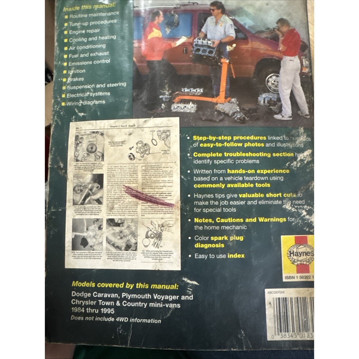 HAYNES 30010 Repair MANUAL 1984-1995 Dodge Caravan Plymouth Voyager Chrysler