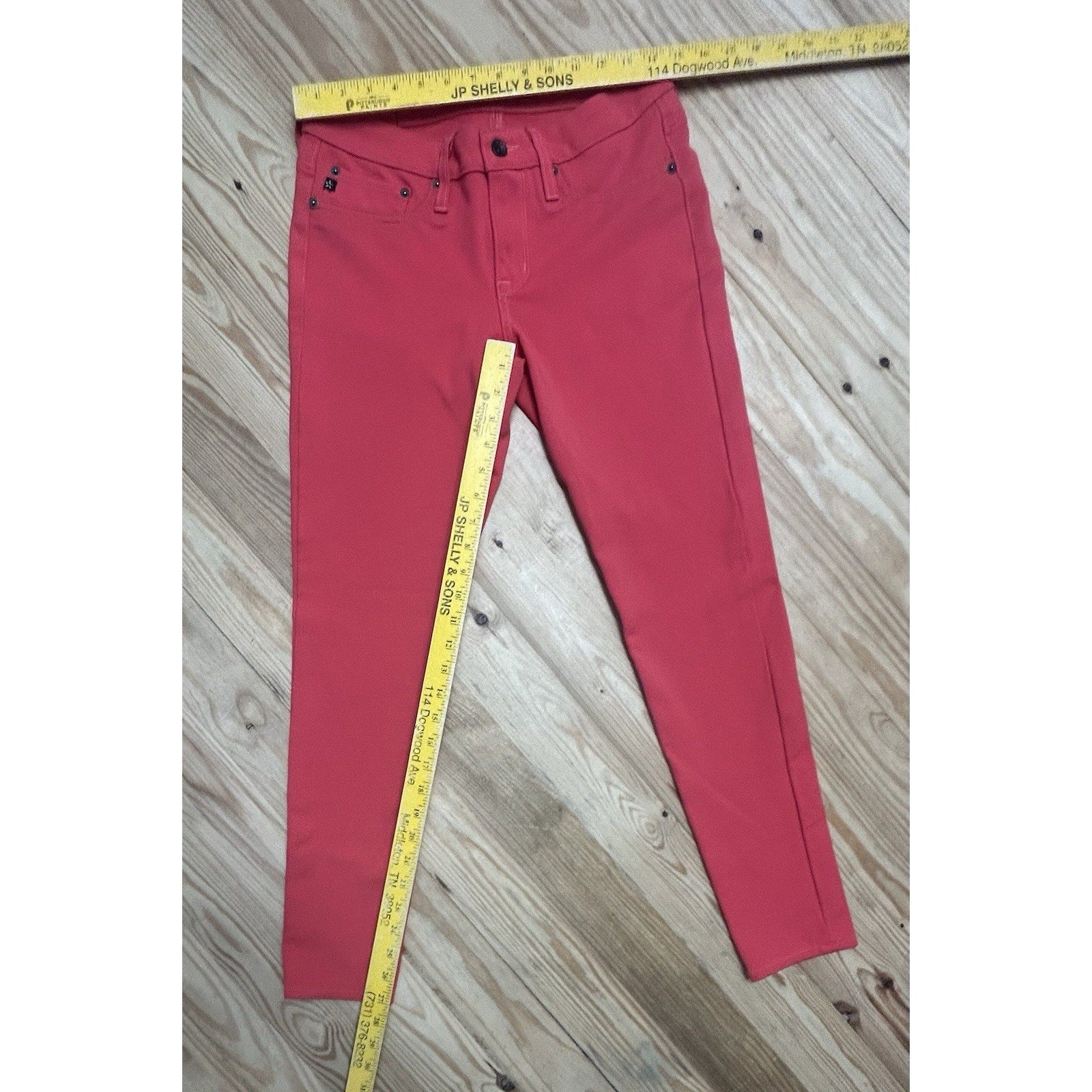 Big Star Colette Skinny Jeans Women's Size 29 Coral Mid Rise Leggings.