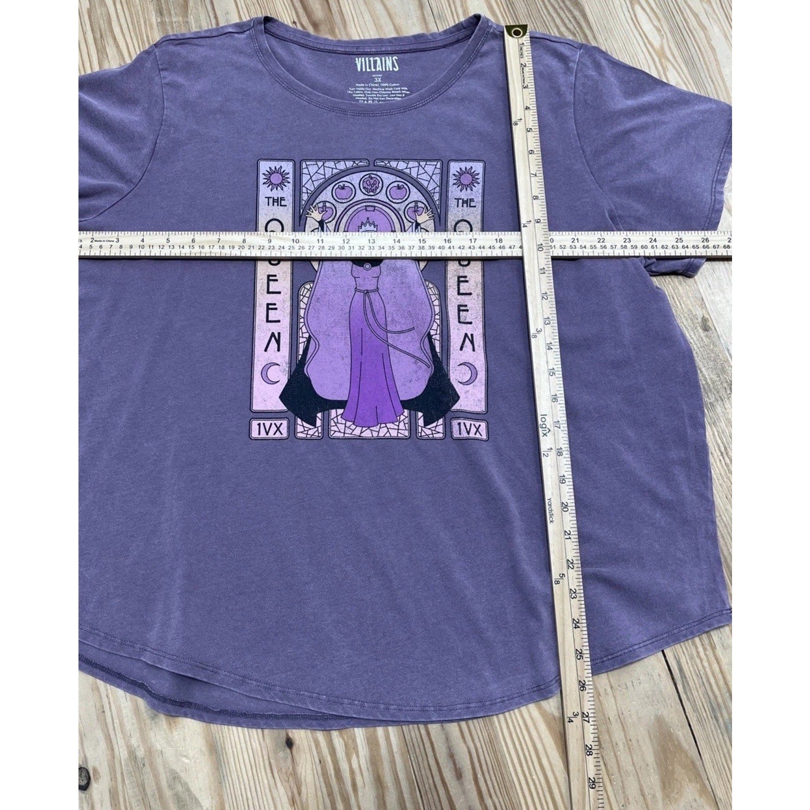 Disney Villains Shirt Evil Queen Tarot 3X Purple