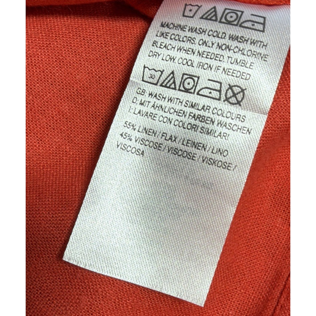 Fashionable Candace Cameron Bure Puff-sleeve Denim Linen Jacket Women Size XL