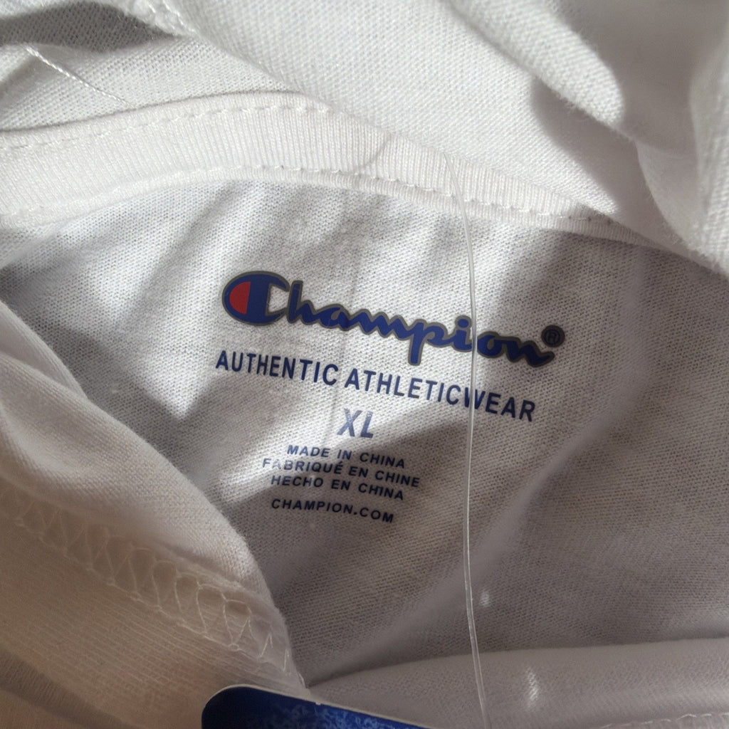 Champion Hoodie Girl's Size XL Logo White With Pink Logo NWT