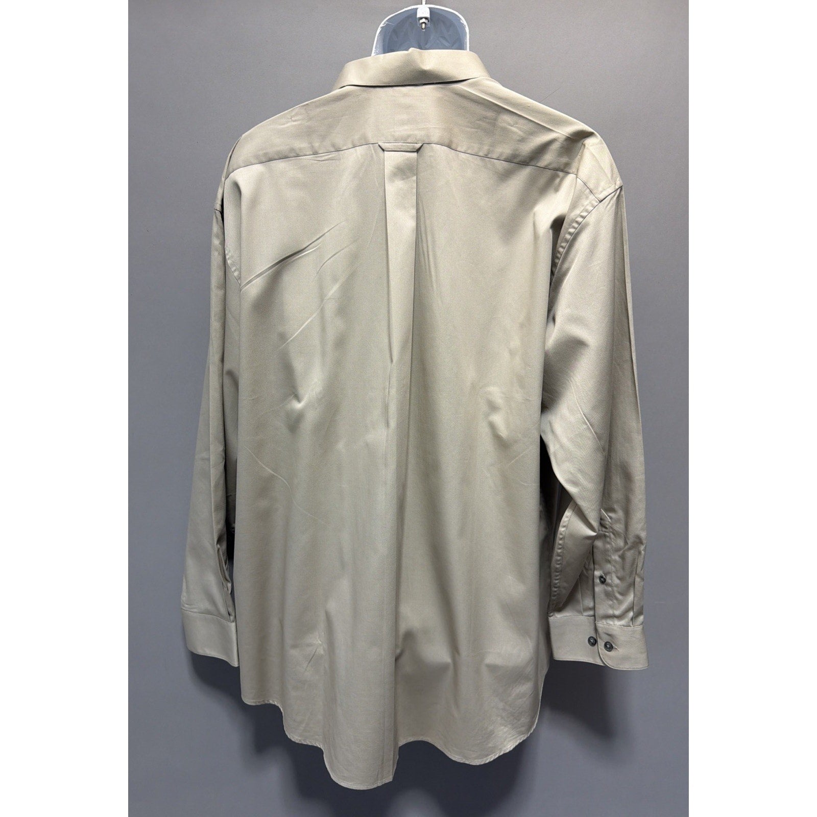 Vtg 90s Sears Dockers Micro Blend Khaki Long Sleeve Button Shirt XXL NWT