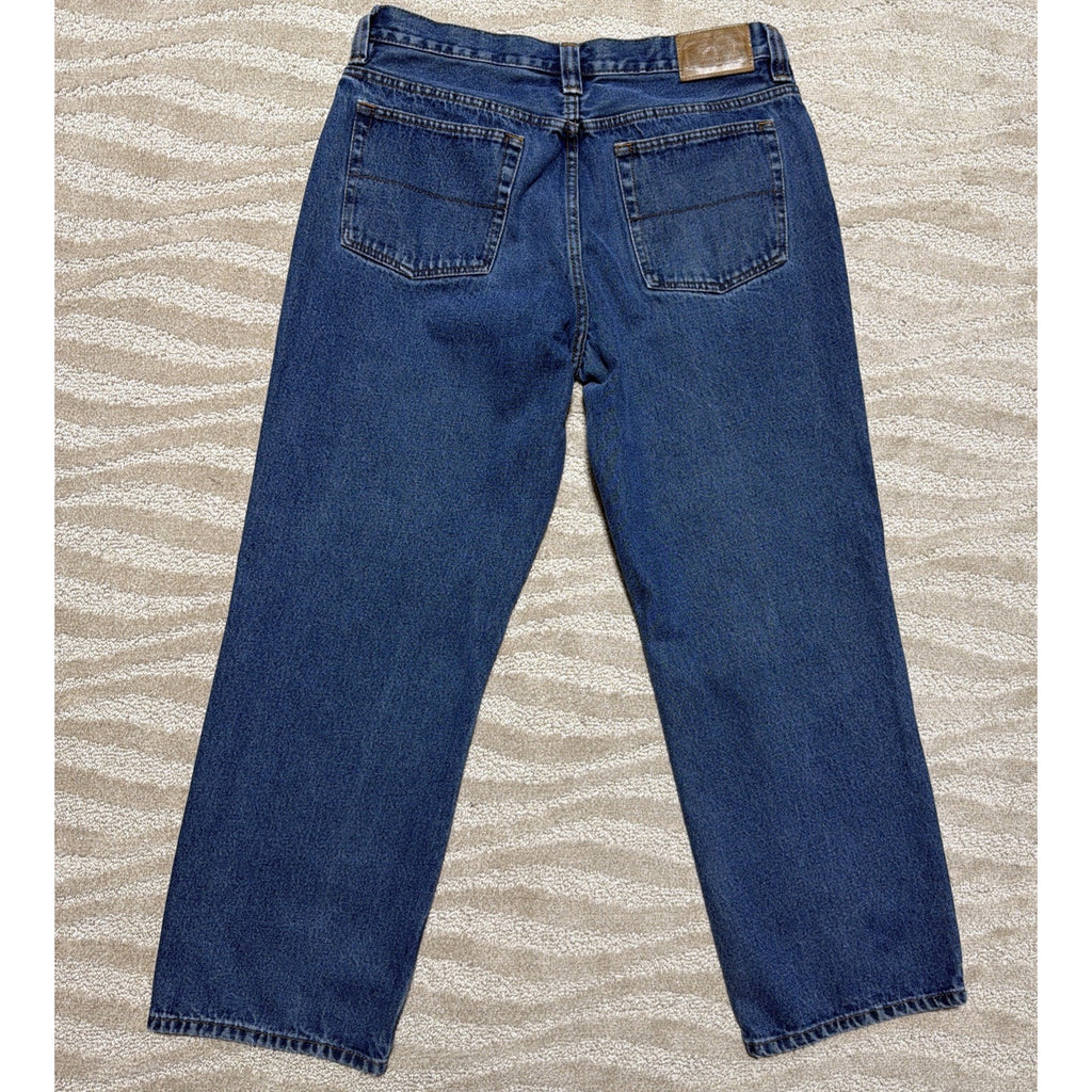 C.E. SCHMIDT Workwear Denim Jeans Mens 34x30 Medium Wash Straight Leg