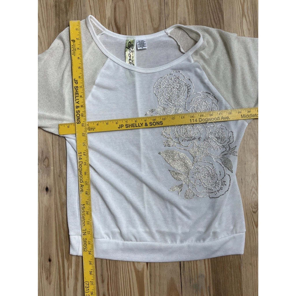 Live To Be Spoiled Shirt 3/4 Sleeve Top Womens Size XL