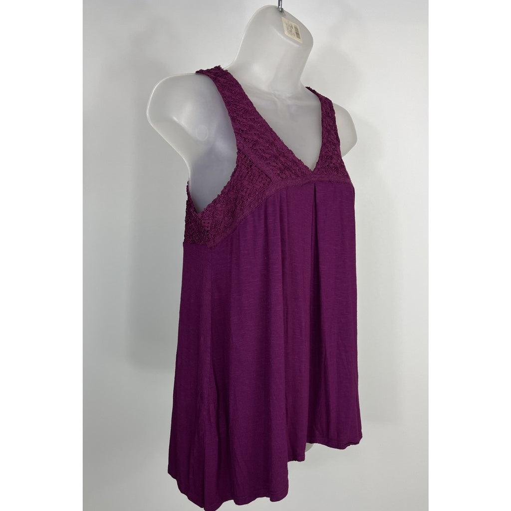 Knox Rose Tank Embroidered SZ XS Cross Stitch Floral Sleeveless Boho