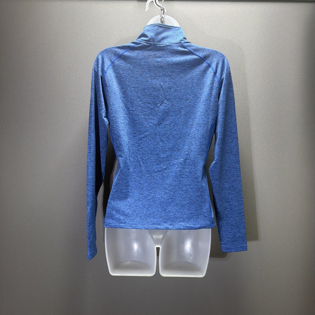 Cool Run Size S Womens Blue 1/2 Zip Athletic Running Pullover Stretch NWOT