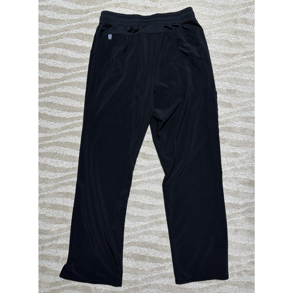 Scrubstar Unisex Drawstring Straight Leg Scrub Pant Size L Black Excellent
