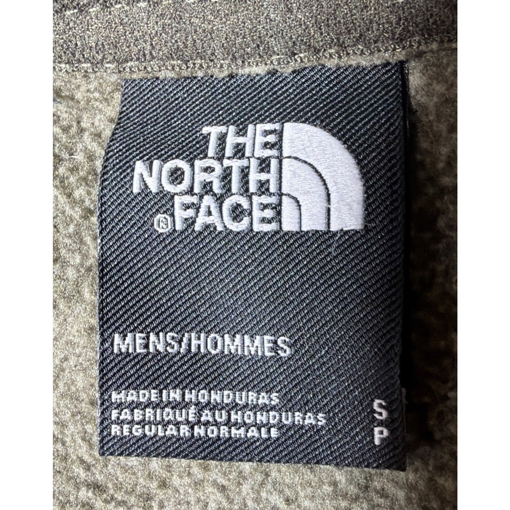 North Face Denali Fleece 1/4 Zip Pullover Men's S Olive Green Black Sweatshirt