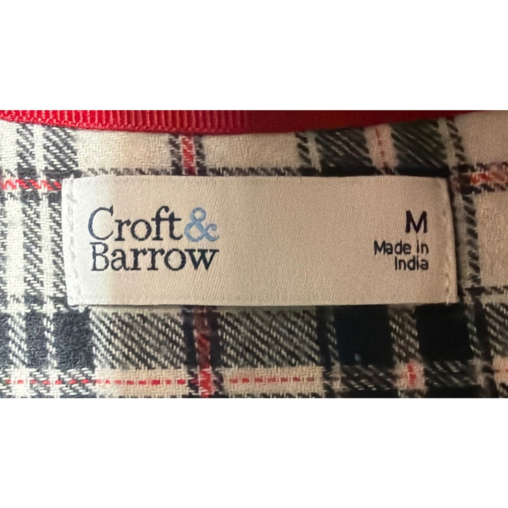 Croft & Barrow The Classic Shirt Extra Soft Flannel Womens M Plaid Button Up NWT