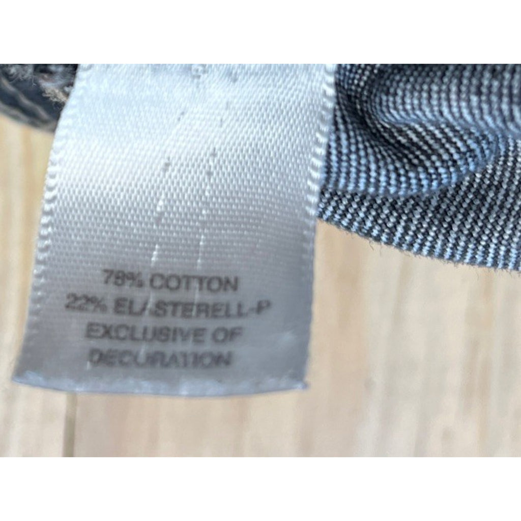 White House Black Market Patchwork Frayed Denim Open Your Heart Skirt Size 6