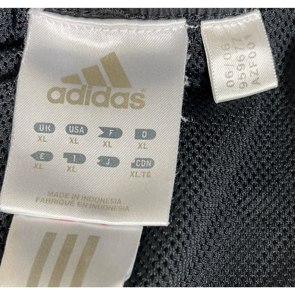 Y2K Adidas Pink Three Stripe Windbreaker Jogger Pants Zip Ankle Size XL