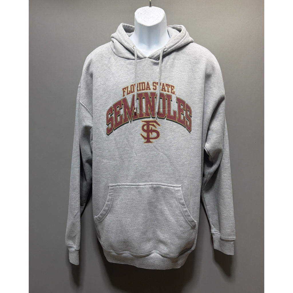 Florida State University Seminoles Hoodie Mens Size XL Grey Pullover Logo