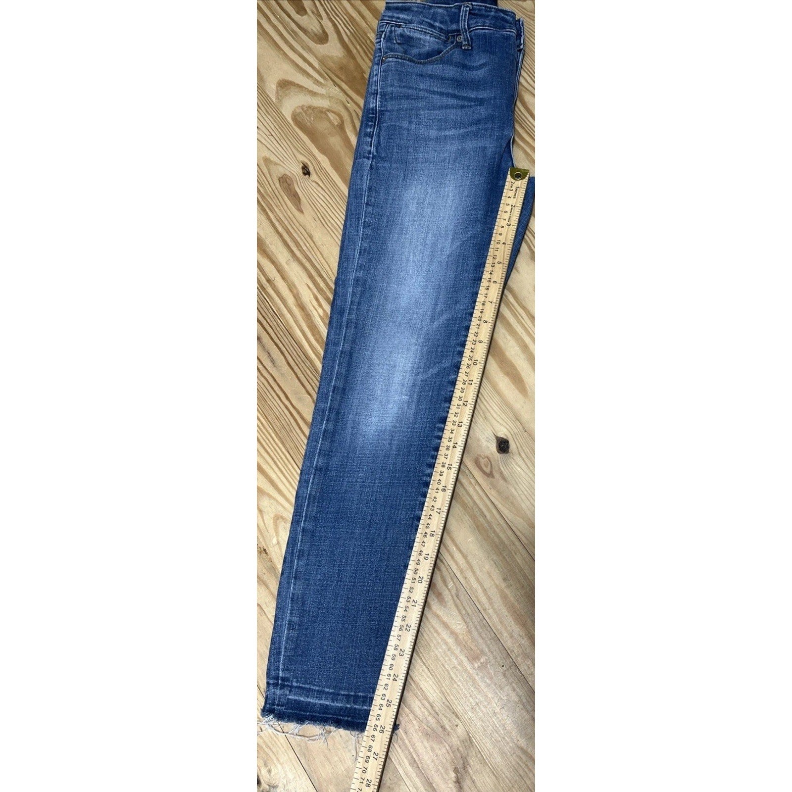 Lucky Brand Hayden Mid Rise Skinny Crop 4 (27 X 26) Women's Denim Jeans Raw Hem