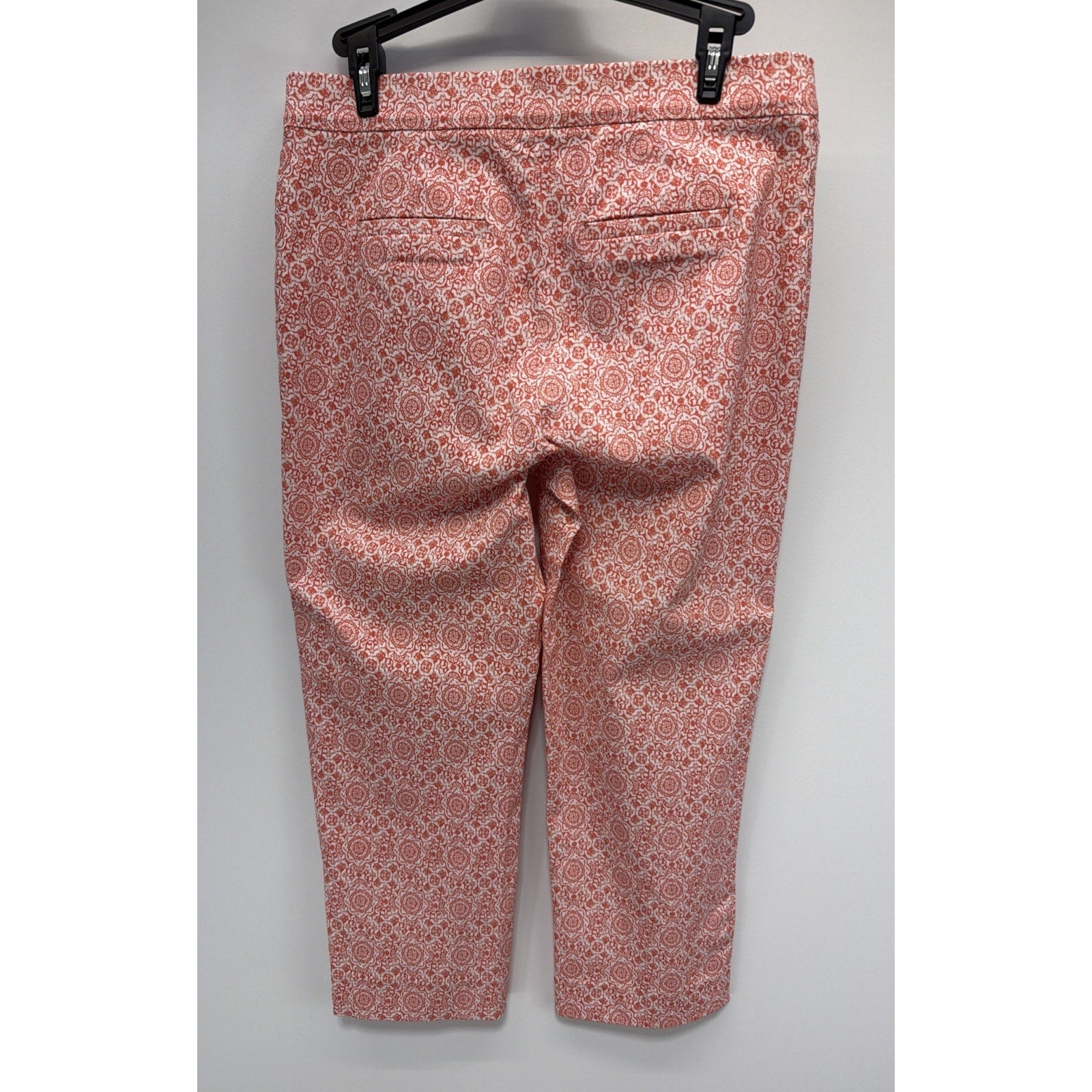 89th & Madison Women's Cropped Stretch Pull On Pant Crosshatch Sz M