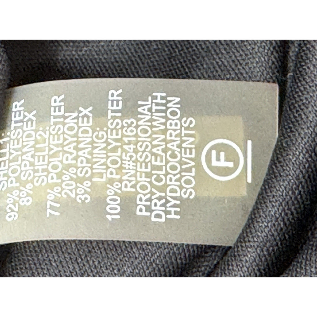 Calvin Klein Sleeveless Black And Gray Bodycon Knee Length Dress Women’s Size 8