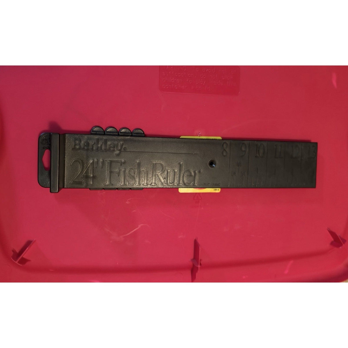 Berkley 24" Black Plastic Folding Fish Ruler Measure With Slides