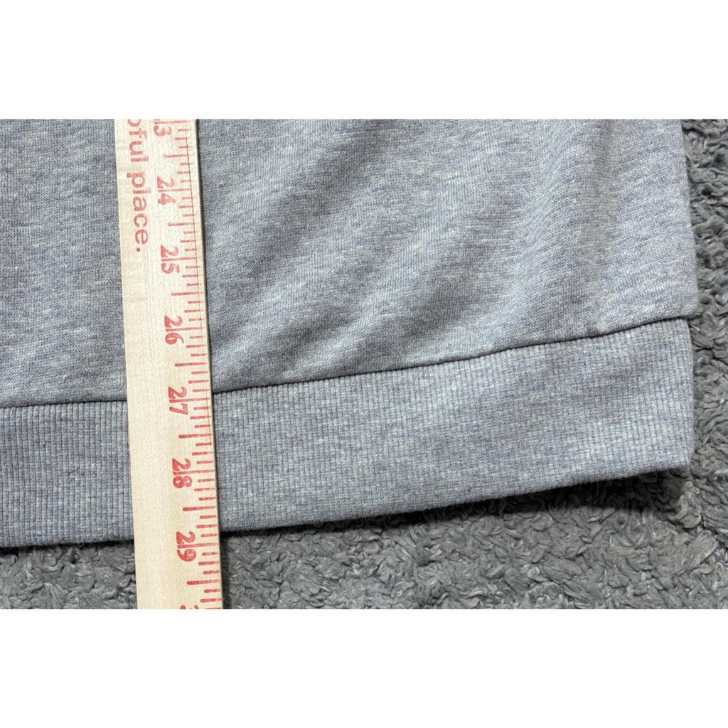Arizona Jeans Grey Ruffle Lace Long Sleeve Tunic Sweatshirt Juniors Plus Size 1X