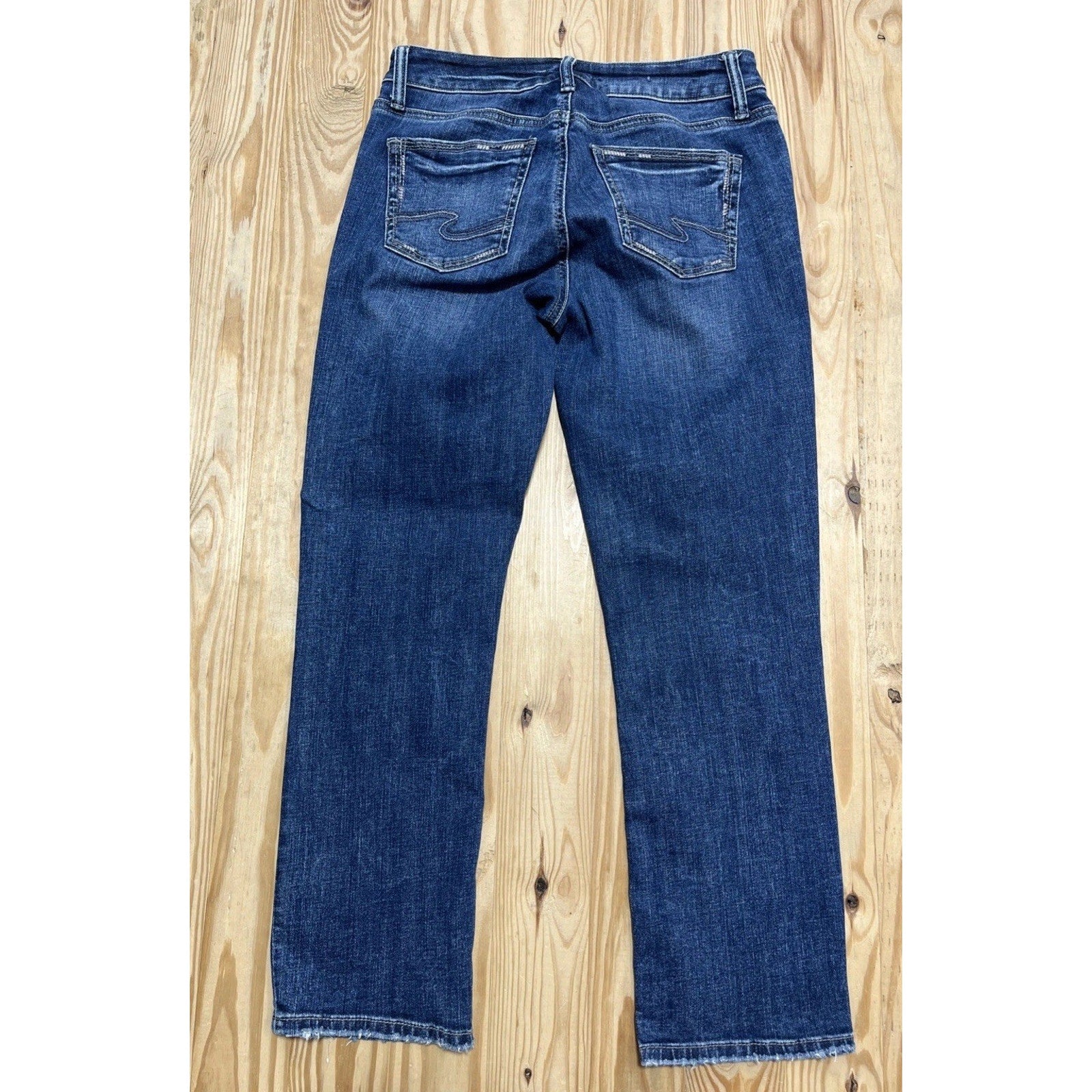 Silver Jeans Suki Capri Cotton Blend Selvedge Denim Women's Size 28x23.5