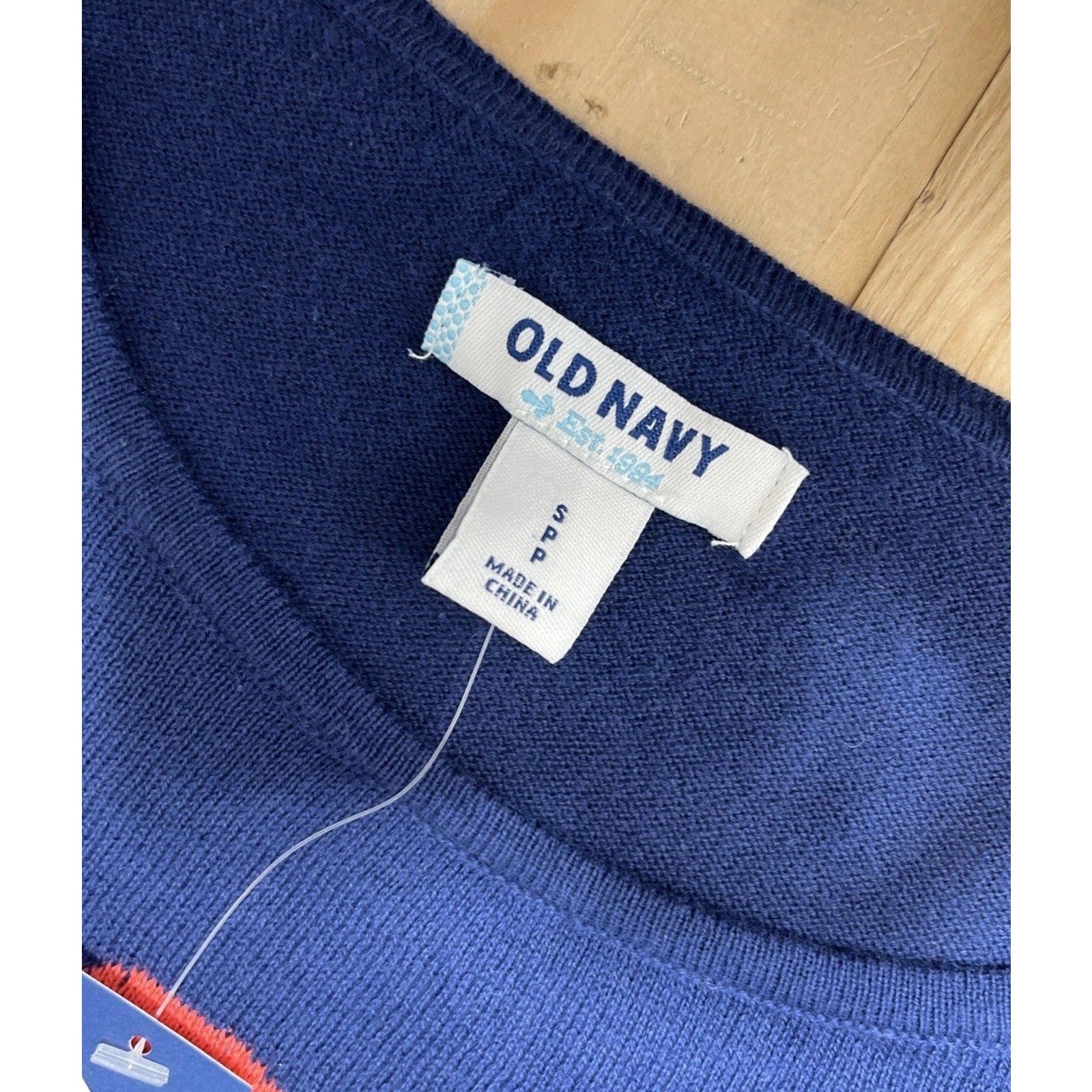 Old Navy Sweater Cherry Print Boho Unique Long Sleeve Causal Women’s Size S NWT