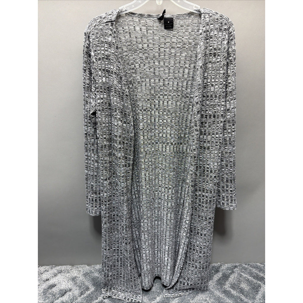 New Direction Womens 3/4 Sleeve Long Cardigan M